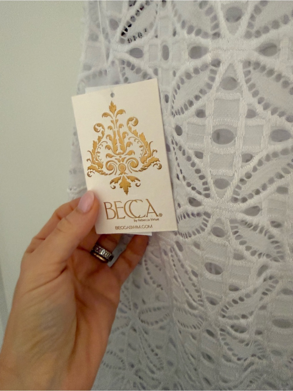 BECCA las Colinas Crochet Cover Up Dress - Picture 5 of 5